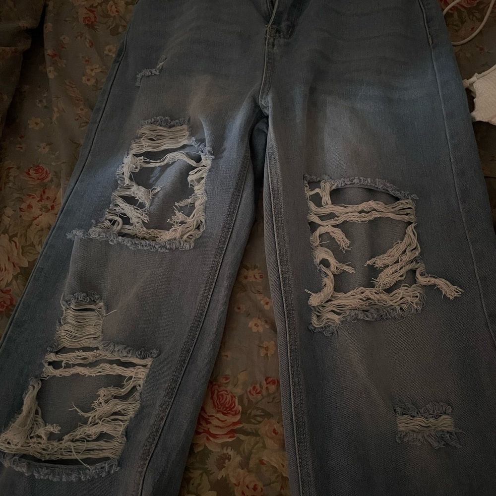 Distressed Blue Women's Jeans